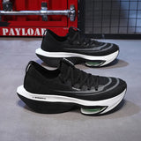 Men's And Women's Soft-Soled Running Shoes Student Carbon Board Sneakers Ultra Light Air Cushion Running Shoes Breathable Racing Long-Distance