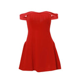 Zingj Women's Wear 2023 Winter Burst Sexy Hot Sister A Word Shoulder Yi Mengling With The Same Senior Temperament
