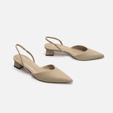 Sandals Women 2025 New Summer Simple Pointed Square Heel Women's High Heels Fine Fashion Women's Single