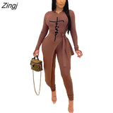 Print Women Knitted Skinny Set Ladies Long Sleeve Sweater Legging Pants Suits Autumn Winter Bodycon Tracksuits Fitness