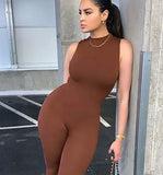 Suit Summer Polyester Women's Sleeveless Slim High Top Sports