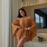 Summer New Women's Clothing Out-Shoulder Commut Fashion Leisure Shorts Pressure Folding