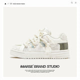 Shoe Destruction Series Of Small White Shoes Men And Women The Same Couple Bread Shoes Men's Shoes Men's