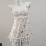 Pure Desire High-Grade Broken Ice Silk Pyjamas Girl 2025 Sweet Lace Sling Pajamas Pajamas Pyjamas Ajamas