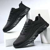 Shoes New Sports Leisure Summer Men's Breathable Comfortable Mesh Flying Running Shoes Travel Men's