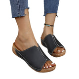 New Large-Size Women's Shoes Sandals Comfortable Slope And Slippers