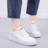 Fresh Little White Shoes Women Breathable Fashion Foundation Ocean Gas Flat Bottom Junior High School Students Leisure Sports Shoes Injection