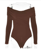 Zingj Spring Autumn New Temperament Fashion V Collar Off-Shoulder Splicing Long Sleeve Slim Joker
