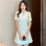 Spring And Autumn New Professional Suit Suit Dress Long-Sleeved Korean Temperament Slim Slimming Small Suit Jacket Female