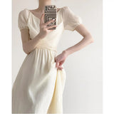 Break French Dress Niche Design V Neck Retro Summer Temperament Gentle Style First Love