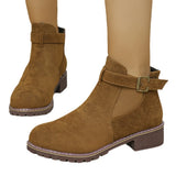 Lady Martin Boots 2025 Autumn And Winter New Rough And Velvet Noodles Loose Tight Martin