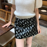 Price Does Not Return] Xixi Autumn Temperament High Waist Half-Body Skirt A Word Ass Short Skirt