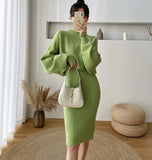 And Winter Korean Version Of Lazy Sweater Women Loose Chic Hoodie Top Two Sets Of Knitted Sling Vest