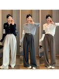 Bumping Color With A Soft Glutinous Wool Knit POLO Collared Thin Coat Female Spring Animal Embroidered