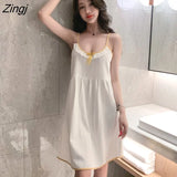 Women Chic Fashion Korean Style Home Soft Sleepwear Cute Sweet Elegant Sexy Casual Sleeveless Thin Summer New