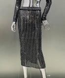 Hot Super Flash Drill Sexy Perspective Bag Hip Skirt Fashion Hot One
