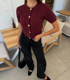 Women's INS Burst-Dress Round-Neck Fashion Knitted Short-Sleeved Short-Sleeved