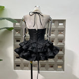 Girl Sweet Ponbo Cake Take Take Dress With Same-Color Pumpkin Shorts Strap To Repair Birthday