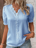 Summer New Holiday Fashion Hollow Short-Sleeved Women's