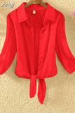 Summer Beach Shirts Sunscreen Chiffon Long Sleeve Cardigan Blouse White Shirt Elegant Women Blouses Bow Blusas