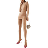 New Star Fashion Hot Diamond Elastic High-Necked Bottom Shirt 褶皱半裙