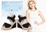 And Summer 2025 New Korean Version Of Fish Mouth Slope And Magic Sandals
