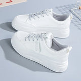 Version Of Fashion Small White Shoes Women 2025 Summer New College Style Shoes Loose Cake Thick-Soled Casual