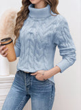 Jasmine Solid Color Jacket Sweater Women Thick Warm Loose Thin Knitted Shirt Long Sleeve