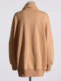 Personality Style 2025 Autumn Scarf Collar Silhouette Loose Long Sleeves Irregular Versatile New Hoodie