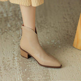Winter New Small Short Boots Women Coarse And Single Boots Fashion Tips And Naked Boots Chelsea
