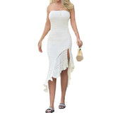 Brooch Jab Jab Dress Hollow Sexy Open-Fork Tight Bikini Beach