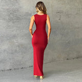 Zingj And Summer 2024 Women's New Temperament Dress French One Word Collar Slim Solid Color