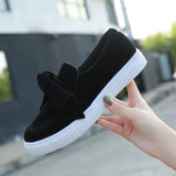 Lefu Shoes Women's Large Size 2025 Spring And Autumn Bows Shallow Mouth Single Shoes Thick Sole Casual Lazy Single