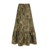 Vintage Ancient-Sense Plant Floral Print Bump Niche Design Hot Girl