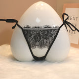 Eyelash Lace Thong Female Seduction Breathless Low-Rise Large-Size Shorts