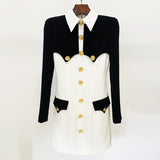 New Star Fashion Black And White Collage Shirt Collar Repair Kitted