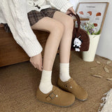 Birken Shoes Women Spring And Autumn New Super Fire In Women's Shoes One Foot Pedal Bean Shoes Bread Ugly Single