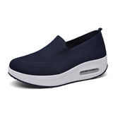 Sleeve Sleeves Of Lazy People Thick Soles To Increase The Air Cushion Sports Rocking Shoes New Fly Weaving Mesh Breathable Casual Women's