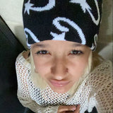Letter Plush Hop Trend Fashion Hat-Free Hottie Street Warm Knitted Hat