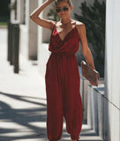 Tether Deep V-neck Strap Cotton Long