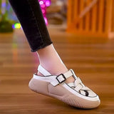 Hollow Breathable Sandals Women Wear 2025 Summer New Bag Head Sports Sandals Thick-Soled Roman