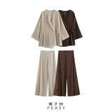 Women's 2025 Summer New Chinese Elegant Vintage V-Necked Pants