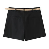 New Women Assembly Belt Folds Simple Commuter Leisure