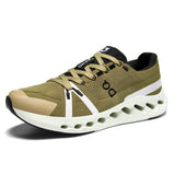 New Men's Ultra-Light Running Shoes Shock Absorbing Sneakers Men's Breathable Thick Bottom Flying Mesh Mesh Racing