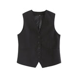 Women's Linen-Blend Vests In Spring And Summer 2025S + Shorts Sets Of Trendy