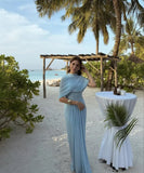 Spring And Summer Skin Retro Shawl Folding Feeling Straight Dress