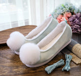 Zingj Shoes, Hanfu Shoes Ancient Style Ancient Costume Flat National Style Pure Color Lovely Girl Bright Cloth