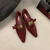And Autumn 2025 New Pointed Mary Jane Shoes In The Tall Women's Shoes Light Mouth French Dress Black Single