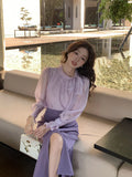 Xixi 2025 Spring New Thousand Gold Wind Bow Tie With Bottom Shirt Women's Long-Sleeved Top Tide