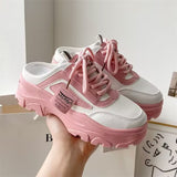 Wear The 2025 Autumn New Heel-Free Old Dad Shoes One Foot Pedal Large Casual